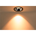 SLV LED Loftindbygningslampe NUMINOS DL XL, 3000K, IP20, 40�, 3500lm, UGR 18, sort/chrom