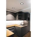 SLV LED Ceiling recessed luminaire NUMINOS DL XL, 3000K, IP20, 55�, 3550lm, UGR 19, black/white
