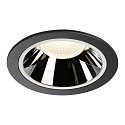 LED Loftindbygningslampe NUMINOS DL XL, 4000K, IP20, 20�, 3750lm, UGR 18, sort/chrom