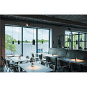 SLV LED Pendant luminaire NUMINOS PD PHASE S, 3000K, 36�, 1020lm, black/black