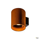 SLV LED Outdoor luminaire RUSTY UP/DOWN WL Wall luminaire, round, CCT switch, 3000/4000K, IP65, rust