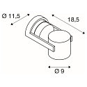 LED Wall / Ceiling luminaire OCULUS CW, DIM-TO-WARM 2000-3000K, 36-780lm, IP20, black