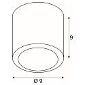 SLV LED Loftlampe OCULUS CL, DIM-TO-WARM 2000-3000K, 36-780lm, IP20, sort