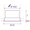 SLV LED Loft Indbygningslampe OCULUS DL MOVE, DIM-TO-WARM 2000-3000K, 36-780lm, IP20, hvid