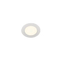 LED Loftindbygningslampe SENSER 12 DL, rund, 6W, 470lm, IP20, hvid, 4000K