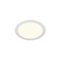 LED Loftindbygningslampe SENSER 24 DL, rund, 12,5W, 1200lm, IP20, hvid, 4000K