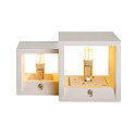 SLV V�glampe PLASTRA WL CUBES, QT14, IP20, hvid