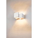 SLV V�glampe PLASTRA WL CUBES, QT14, IP20, hvid
