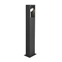 SLV LED Outdoor luminaire ESKINA FRAME FL SINGLE LED Floor lamp, CCT switch, 3000/4000K, 1100/1200lm, IP65, anthracite, 75cm