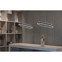 SLV LED Pendant luminaire ONE 60 PD DALI UP/DOWN, CCT switch, 3000/4000K, 400/410lm, black
