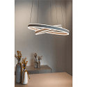 SLV LED Pendant luminaire ONE DOUBLE PD PHASE UP/DOWN, CCT switch, 2700/3000K, 615/635lm, white