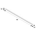SLV Tilbeh�r til LED Strip GRAZIA 20 d�kning, IP20, 1,5m, flad, frostet, plast PMMA