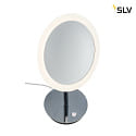 SLV LED Bordlampe MAGANDA TL Makeup spejl, CCT switch, 2700/3000/4000K, IP44, chrom