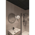 SLV LED V�eglampe MAGANDA WL Makeup spejl, CCT switch, 2700/3000/4000K, IP44, chrom