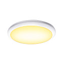 SLV LED Udend�rslampe RUBA 42 CW LED V�g-/Loftlampe, CCT switch 3000/4000K, 2000/2270lm, IP65, hvid