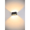 SLV LED Udend�rs V�glampe SITRA M WL UP/DOWN, CCT switch 3000/4000K, antracit