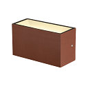 SLV LED Udend�rs V�glampe SITRA M WL UP/DOWN, CCT switch 3000/4000K, rustfarvet