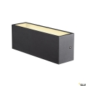SLV LED Outdoor Wall luminaire SITRA L WL UP/DOWN, CCT switch, 3000/4000K, anthracite