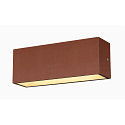 SLV LED Outdoor Wall luminaire SITRA L WL UP/DOWN, CCT switch, 3000/4000K, rust coloured
