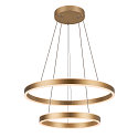SLV LED Pendant luminaire ONE DOUBLE PHASE up/down, 35W, 2700/3000K, 130�, brass