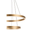 SLV LED Pendant luminaire ONE DOUBLE PHASE up/down, 35W, 2700/3000K, 130�, brass