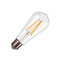 LED Lyskilde ST58 E27, 7,5W, 2700K, CRI90, 320�, gennemsigtig