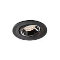 LED Loft Indbygningslampe NUMINOS� MOVE S, 4000K, 20�, sort/chrom