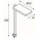 Table lamp WORKLIGHT, 79W, 4000K, 80�, black