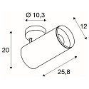 SLV LED Loftlampe NUMINOS� SPOT DALI XL, 36W, 4000K, 60�, sort