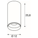 SLV LED Loftlampe NUMINOS� DALI XL, 36W, 4000K, 24�, sort