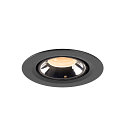 SLV LED Ceiling recessed luminaire NUMINOS� GIMBLE XS, 2700K, 20�, black/chrome