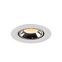 SLV LED Loft Indbygningslampe NUMINOS� GIMBLE XS, 2700K, 20�, hvid/chrom