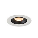 SLV LED Loft Indbygningslampe NUMINOS� GIMBLE XS, 2700K, 40�, hvid/sort