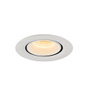 SLV LED Loft Indbygningslampe NUMINOS� GIMBLE XS, 3000K, 40�, hvid
