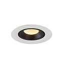 SLV LED Loft Indbygningslampe NUMINOS� GIMBLE XS, 3000K, 55�, hvid/sort