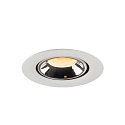 SLV LED Loft Indbygningslampe NUMINOS� GIMBLE XS, 3000K, 55�, hvid/chrom