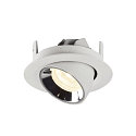 SLV LED Ceiling recessed luminaire NUMINOS� GIMBLE XS, 4000K, 40�, white/chrome