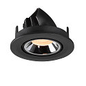 SLV LED Loft Indbygningslampe NUMINOS� GIMBLE S, 2700K, 55�, sort/chrom