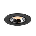 SLV LED Loft Indbygningslampe NUMINOS� GIMBLE S, 2700K, 55�, sort/chrom