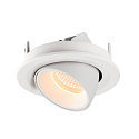 SLV LED Ceiling recessed luminaire NUMINOS� GIMBLE S, 2700K, 20�, white
