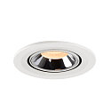 SLV LED Loft Indbygningslampe NUMINOS� GIMBLE S, 2700K, 55�, hvid/chrom