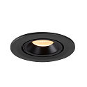 SLV LED Loft Indbygningslampe NUMINOS� GIMBLE S, 3000K, 20�, sort
