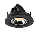 SLV LED Loft Indbygningslampe NUMINOS� GIMBLE S, 3000K, 20�, sort/chrom