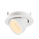 SLV LED Loft Indbygningslampe NUMINOS� GIMBLE S, 3000K, 55�, hvid