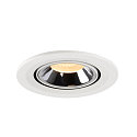 SLV LED Loft Indbygningslampe NUMINOS� GIMBLE S, 3000K, 55�, hvid/chrom