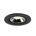 SLV LED Ceiling recessed luminaire NUMINOS� GIMBLE S, 4000K, 40�, black/chrome