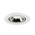 SLV LED Ceiling recessed luminaire NUMINOS� GIMBLE S, 4000K, 20�, white/chrome