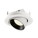 SLV LED Loft Indbygningslampe NUMINOS� GIMBLE S, 4000K, 55�, hvid/sort