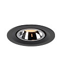 SLV LED Loft Indbygningslampe NUMINOS� GIMBLE M, 2700K, 55�, sort/chrom