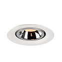 SLV LED Loft Indbygningslampe NUMINOS� GIMBLE M, 2700K, 40�, hvid/chrom
